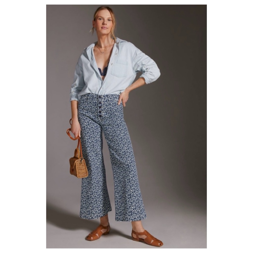NWT MOTHER The Pixie Sailor Ultra High Rise Flare Jeans in Found At Sea  Size 27